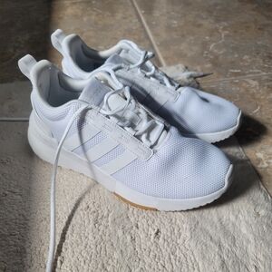 Adidas Cloudfoam White Sneakers Size 6